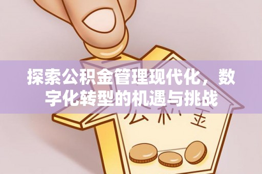 南海探索公积金管理现代化，数字化转型的机遇与挑战
