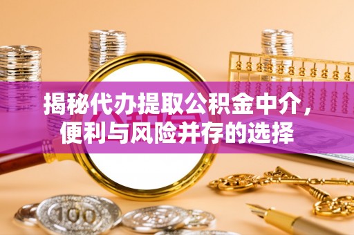 南海揭秘代办提取公积金中介，便利与风险并存的选择