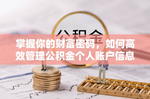南海掌握你的财富密码，如何高效管理公积金个人账户信息