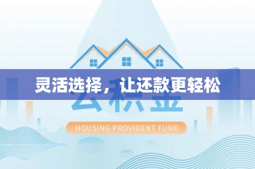 南海灵活选择，让还款更轻松