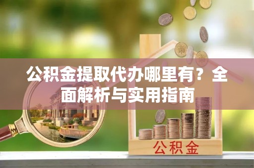 南海公积金提取代办哪里有？全面解析与实用指南