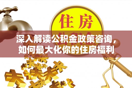 南海深入解读公积金政策咨询，如何最大化你的住房福利