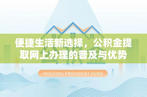 南海便捷生活新选择，公积金提取网上办理的普及与优势