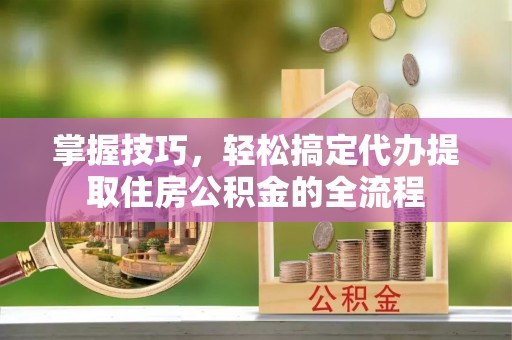 南海掌握技巧，轻松搞定代办提取住房公积金的全流程