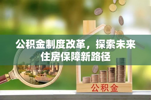 南海公积金制度改革，探索未来住房保障新路径