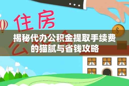 南海揭秘代办公积金提取手续费的猫腻与省钱攻略