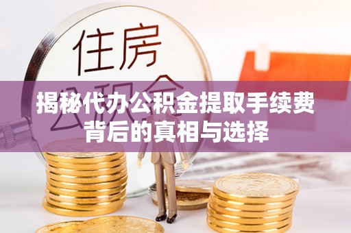 南海揭秘代办公积金提取手续费背后的真相与选择