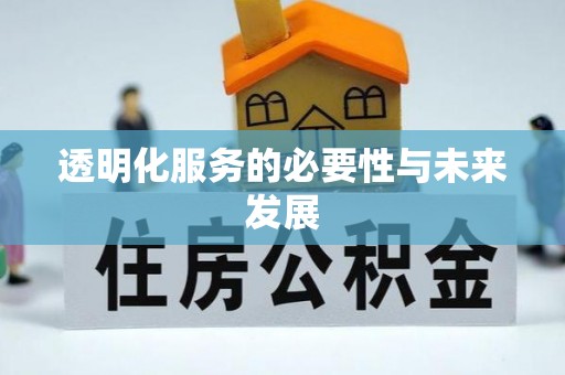 南海透明化服务的必要性与未来发展